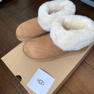 Ugg Classic Mini Fluff Ankle Boot